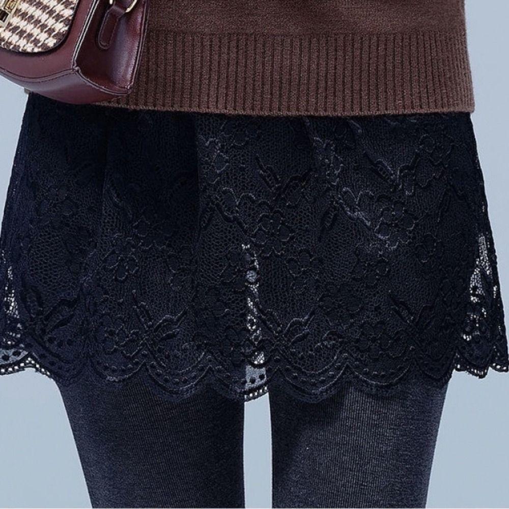 Unterrock Sicherheitsunterrock Slips Blume Futter Petticoat Süßes Spitzenkleid für Frauen Frauen