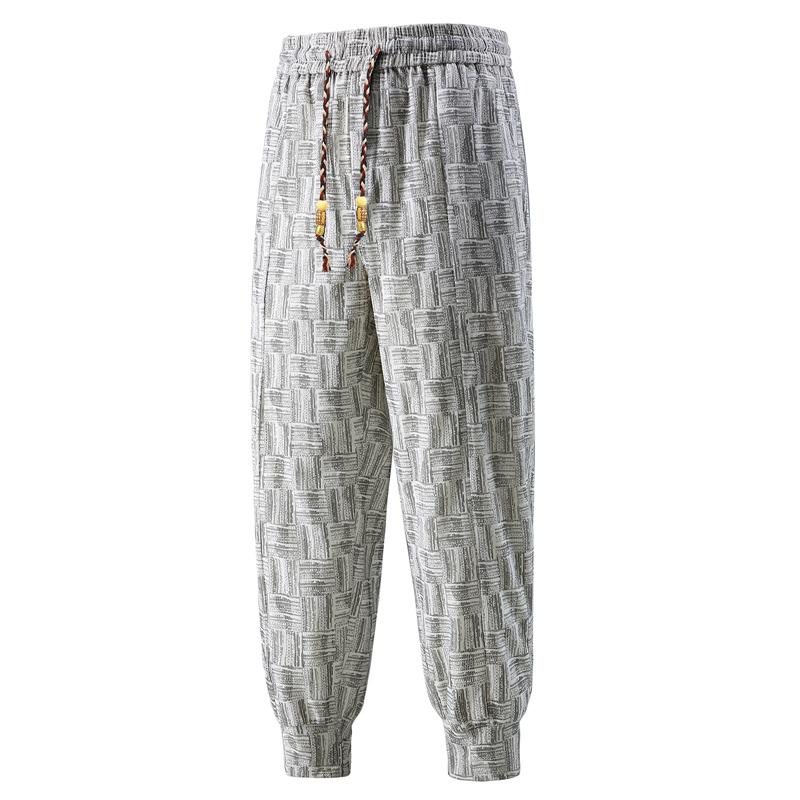 Nadměrná velikost 4XL-10XL Módní Oversize Kalhoty pro Muže Oblečení Ležérní Pružný Pas Dlouhé Kalhoty