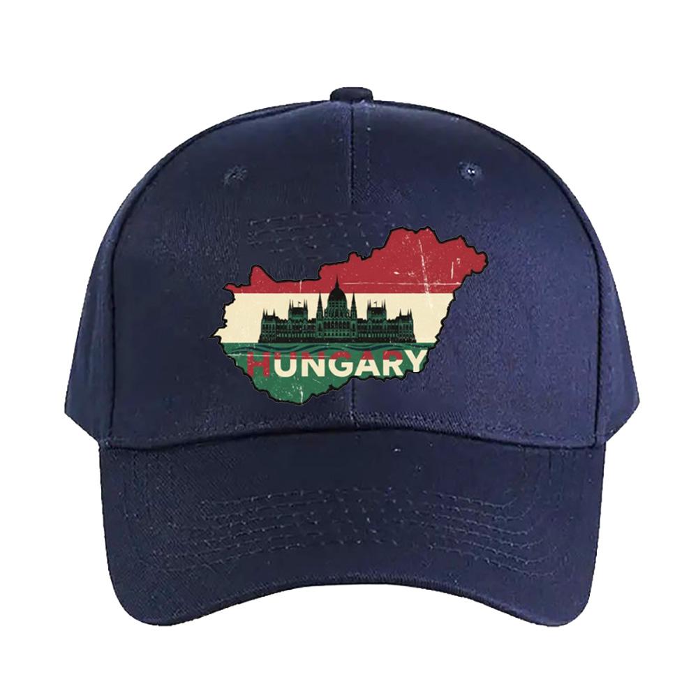Ungarn Karte Baseballkappe Damen Herren Sommer Lässig Sonnenhut Erwachsener verstellbar mit gebogenem Schirm Wandern Angeln Hut