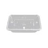 650ml Transparent Rectangular Disposable Plastic Food Containers with Lids
