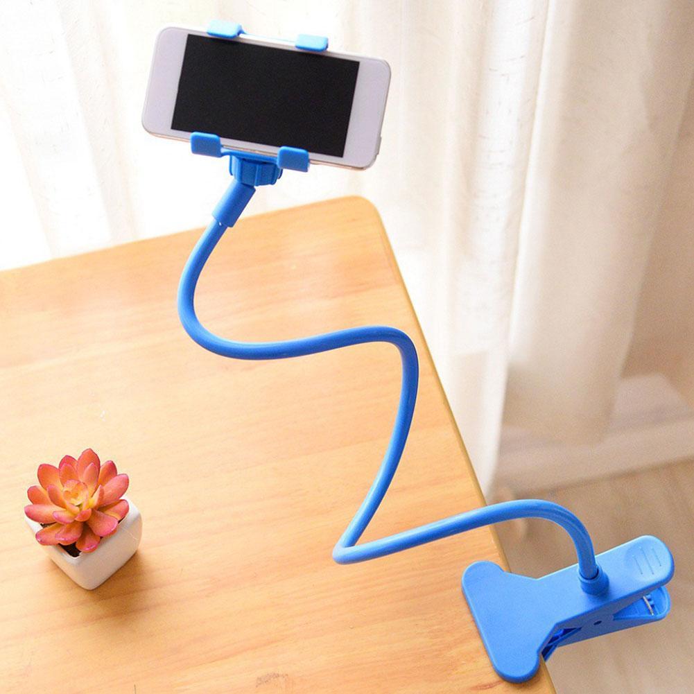 1/2PCS Flexible Universal Lazy Bracket Mobile Phone Holder Portable 360° Adjustble Gooseneck Clip Clamp Bed Desktop Bracket Clip