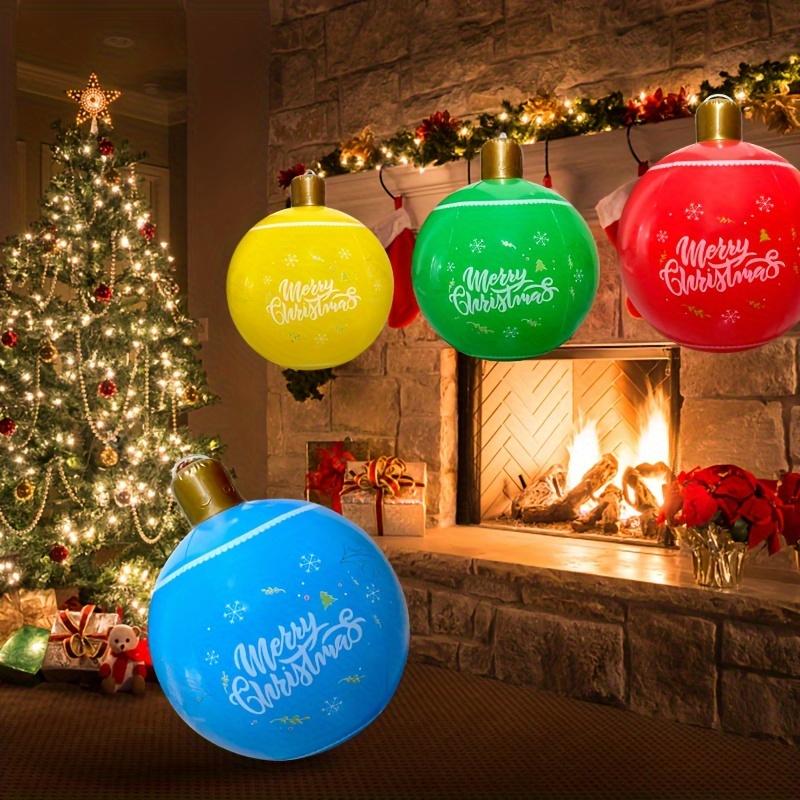 Christmas Inflatable Snowballs PVC Vibrant Lantern Ball Decorations Indoor and Outdoor Holiday Xmas Supplies Party Supplies Set