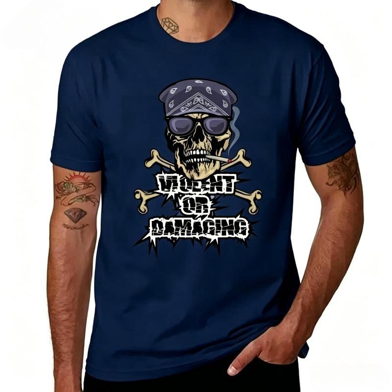 Skull Print Tshirt for Unisex Unisex Casual Short Sleeve Tee Fashion Streetwear Top New Summer 100 Cotton Tshirt Unisex Unisex