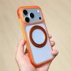Luxury Airbag Anti-drop Magnetic Rotating Bracket Phone Case For iPhone 17 18 Pro Max For Magsafe Touch Camera Button Cover