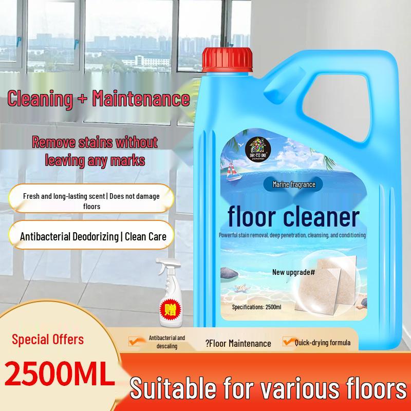 Tile and Wood Floor Cleaner with Lasting Fragrance - Removes Stains, No Watermarks