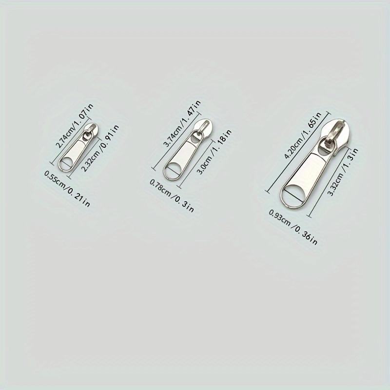 12pcs instant zipper repair kit with zipper drawstring extender, various sizes suitable for universal design of jackets, wallets