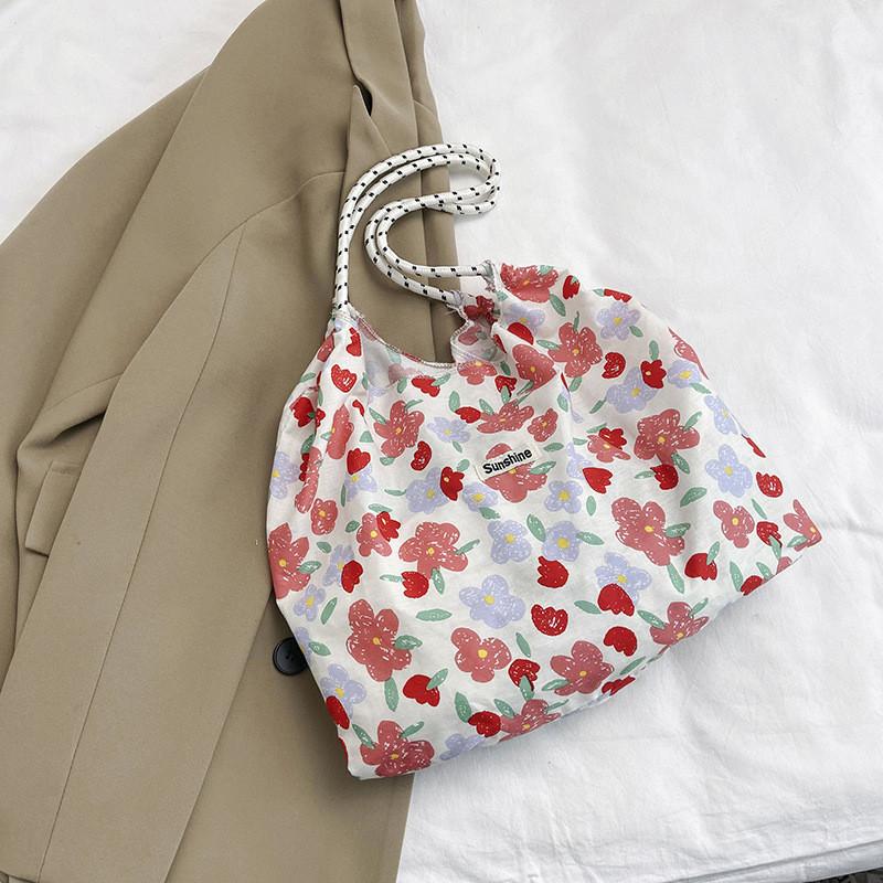 

Stylish And Spacious Student Crossbody Tote Bag For Summer Fresh Shopping Adventures Style Four