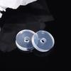 50Pcs Silicone Earring Stopper for Piercings Clear Discs Stabilizer Pads for Droopy Ears Heavy Earring Non Pull Support Patches