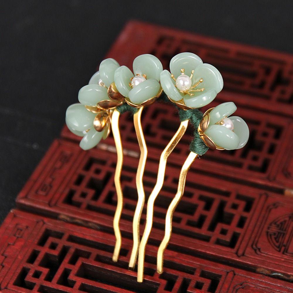 Hair Headwear For Women For Girls Hair Accessories U Shaped Hairpin Hair Fork Flowers Hair Stick