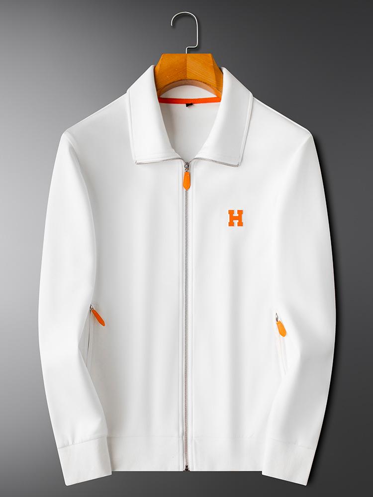 Men's High-End Print Modal Hoodie - 2025 Autumn/Winter Full Zip Casual Sports Jacket