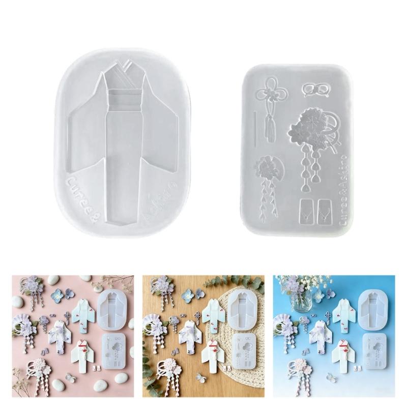 Flexible Kimono Shaped Silicone Mould Crafting Tool For Epoxy Resin Projects Beginners Jewelry Making Supplies