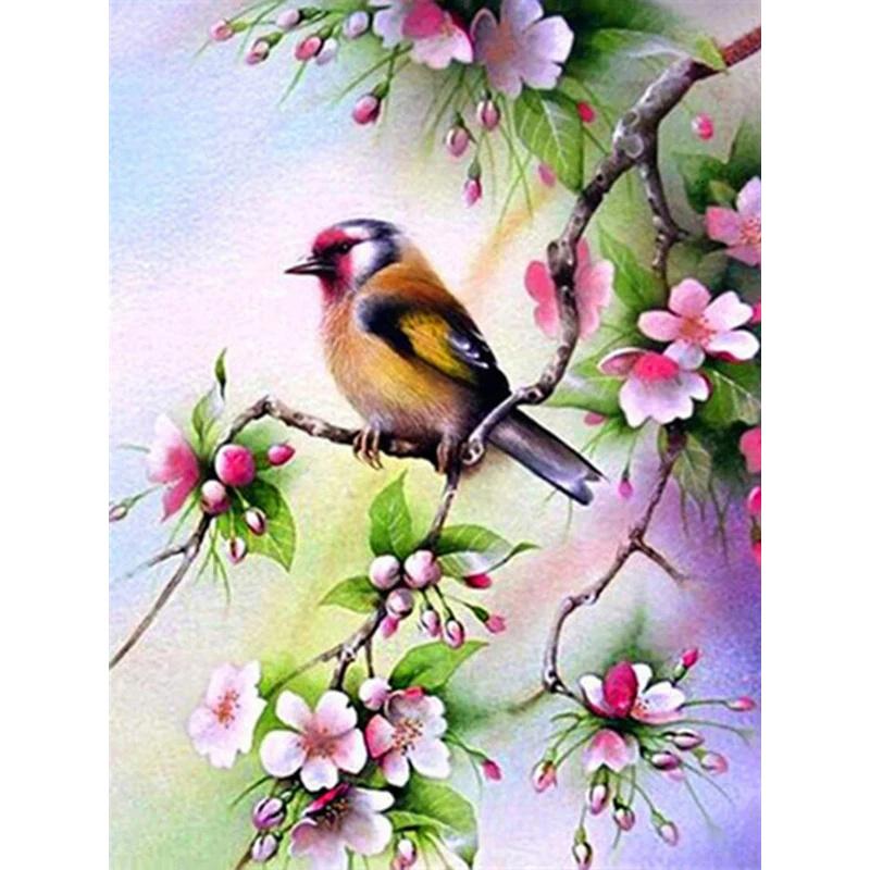 DIY Diamond Painting Birds On The BranchCross Stitch Kit Mosaic Art Diamond Painting Full Circle/Square Diamond Home Decoration