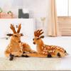 Plysj Hjort Leketøy Myk PP Bomullsfyll Simulering Dyredokke Jul Elg Dekorasjon for Hjem Kontor Barnerom