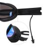 Moonlove Adult Swimming Goggles with Integrated Electroplated Wide Field of Clear UV Adjustable Suitable for Competitive and Black and for Men and