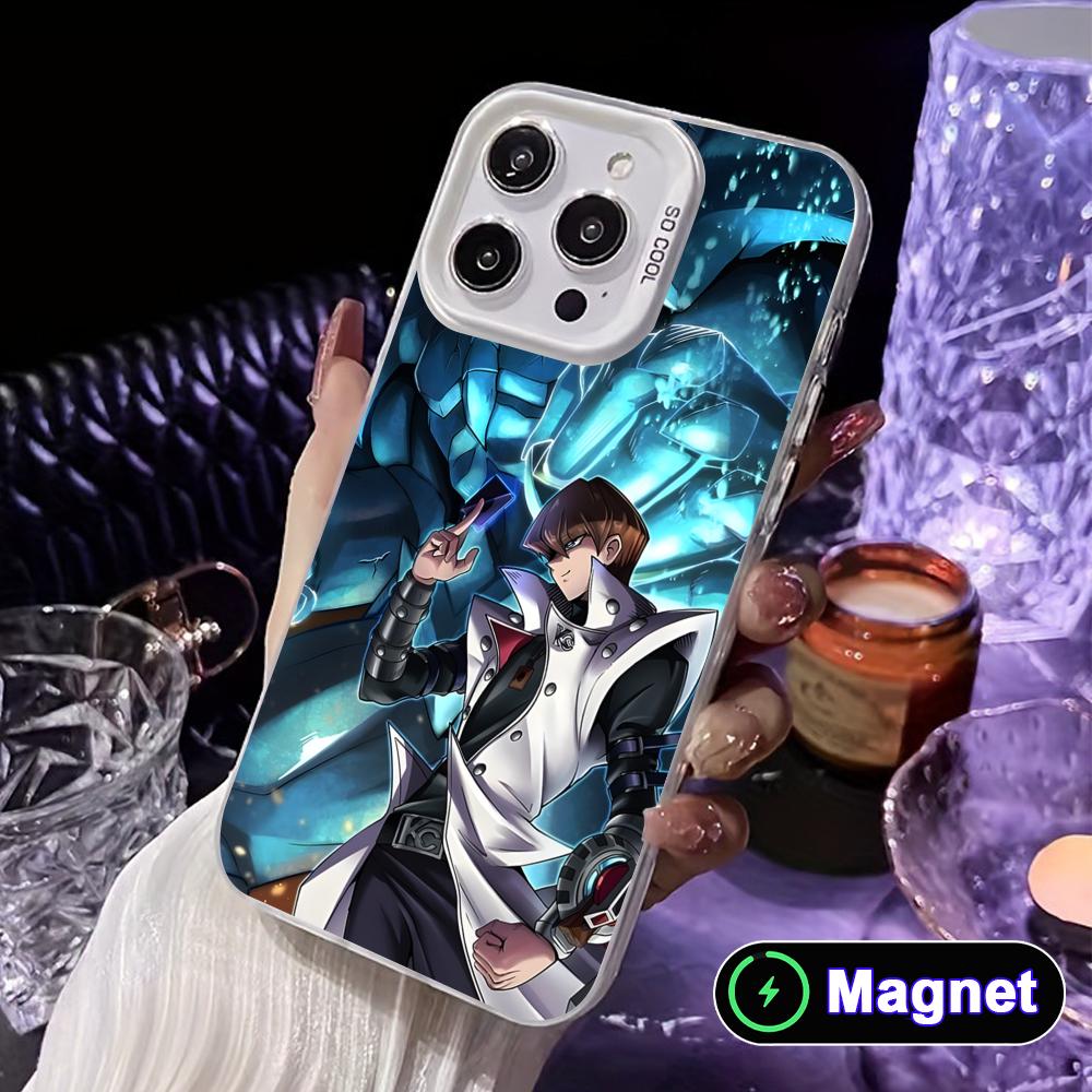 Yugioh Seto Kaiba Phone Case for iPhone 17 16 15 14 13 12 11 X XR XS Air Pro Max Plus Colorful Silver MagSafe Cover