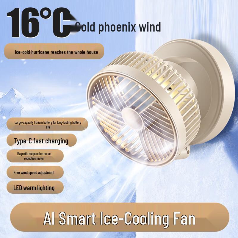 ZISIZ Rechargeable Foldable Desktop Fan