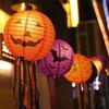 Runtow 5pcs 25cm Halloween Paper Lanterns ,Pumpkin Spider Bat Skeleton Lantern for Halloween Party Decor (Not Include Light)