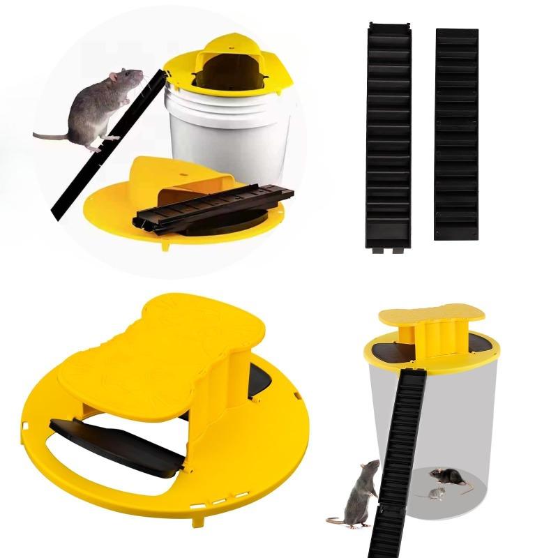 Pest Control Mouse Cage Intelligent Mouse Trap Automatic Reset Bucket For Traps Mice Rat Traps With Flipping Sliding Lid Safe