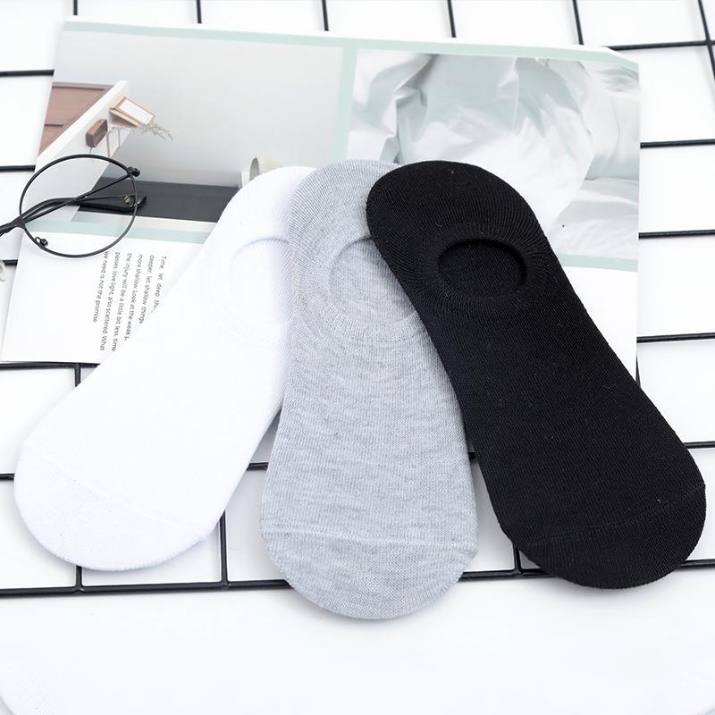 5 Pares Calcetines Hombre Mujer Calcetines Cortos Sección Fina Verano Marea Días Primavera Otoño Calcetines Barco Antiolor Sudor Transpirable Boca Baja Corte Bajo