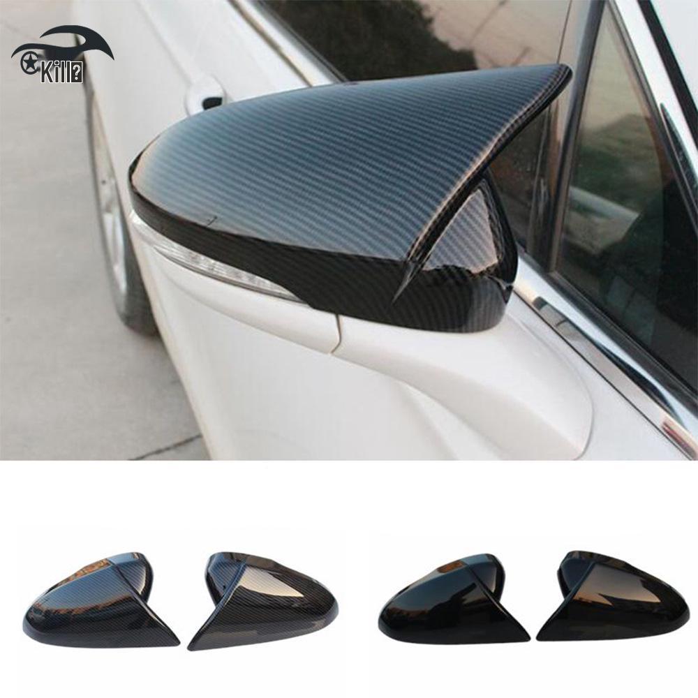 

Gloss Black Rearview Mirror Covers for 13-20 Ford Mondeo - Shell Horn Cover Paste Modification Gloss Black
