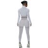 JYL Seamless Quick Dry Long Sleeve Pants Plus Size Yoga Set