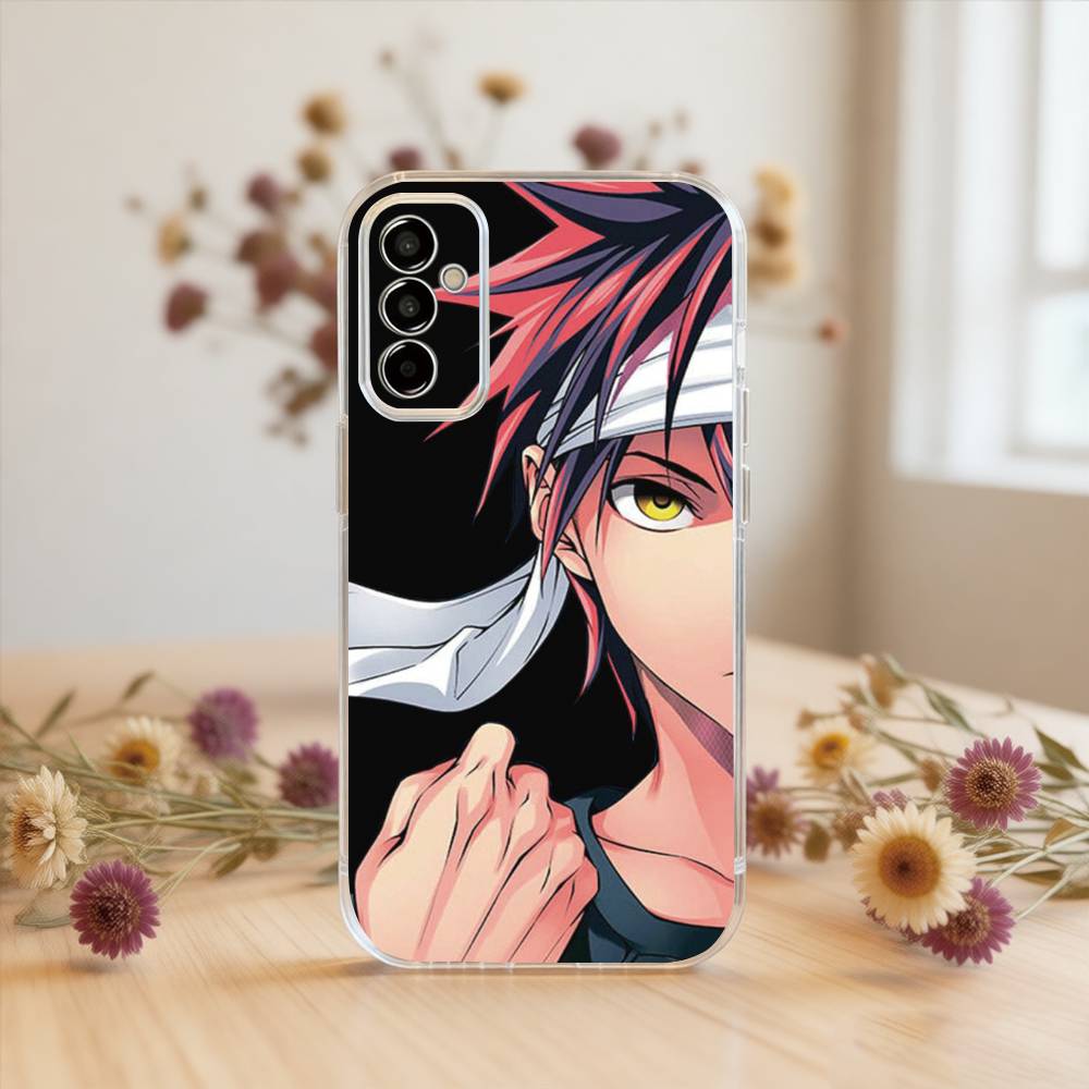 

Food Wars_ Soma Yukihira Phone Case For SamsungA10,12,20,21S,30,31,40,50,51,52,70,71 Transparent Cover Samsung a31
