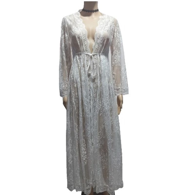 Fashion New Arrival Wave Lace Lace Lace-up Dress Long Dress Loose Beach Cardigan Vacation Clothes Swimsuit Blouse