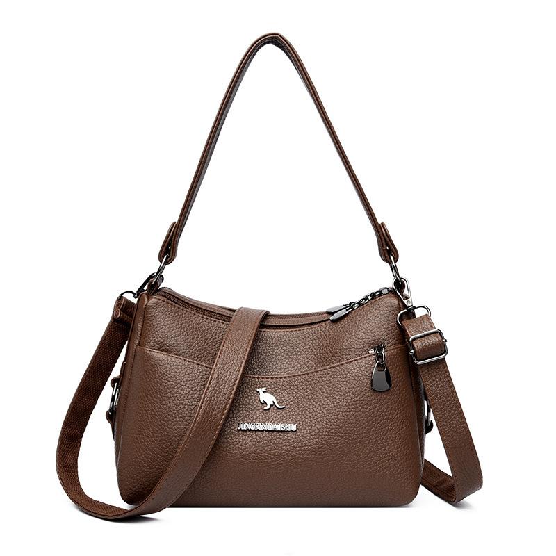 Damen PU Umhängetasche mit großem Fassungsvermögen