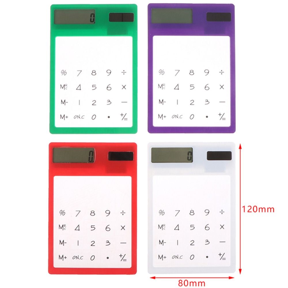 8-Digit Display Mini Calculator Ultra Slim Solar Calculator Student Calculators  School Office