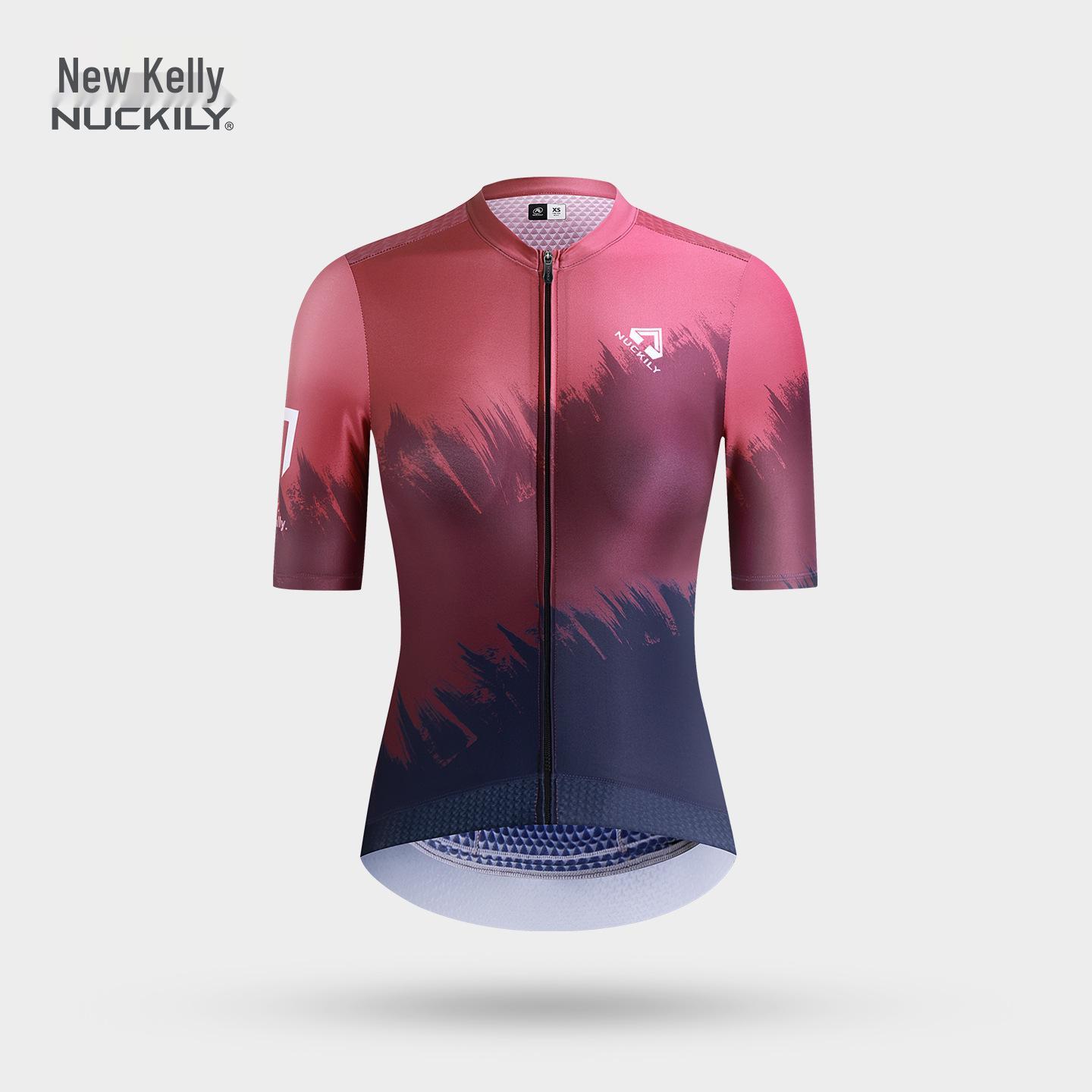 

NUCKILY Women s Slimming Cycling Jersey - Sun Protective, Breathable, Short Sleeve Road Bike Top XXL