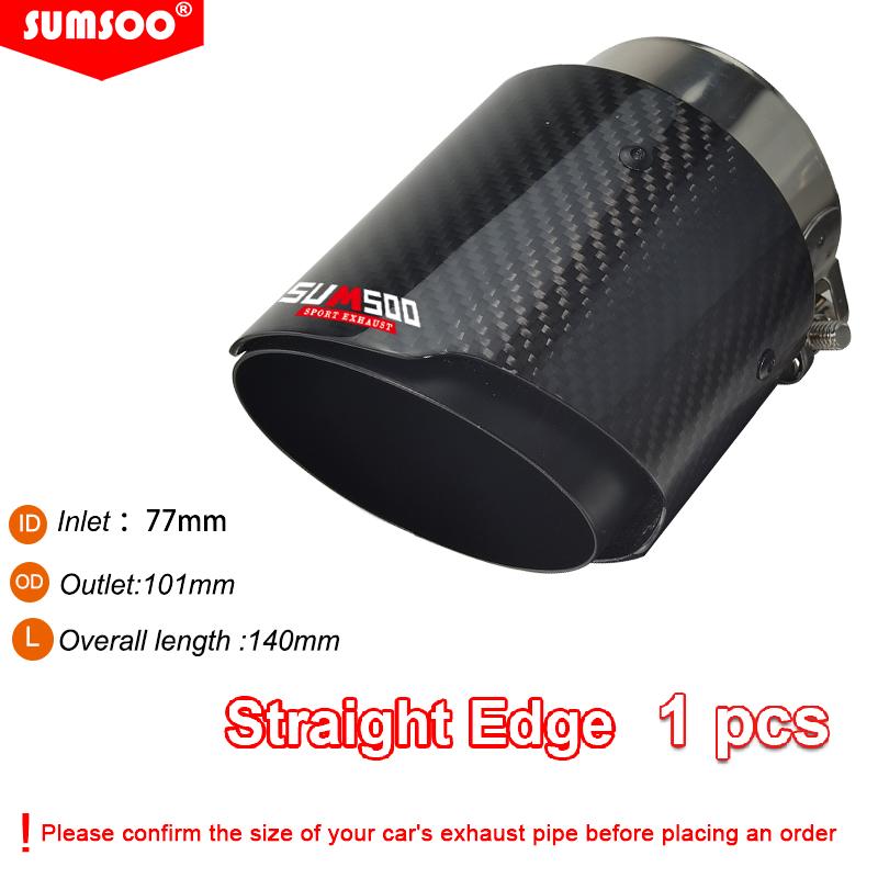 1 Piece SUMSOO Genuine for Mazda CX-5 CX-4 CX-3 Mazda Axela Mazda ATENZA Exhaust Pipe Modified Decorative Carbon Fiber Tail Tips