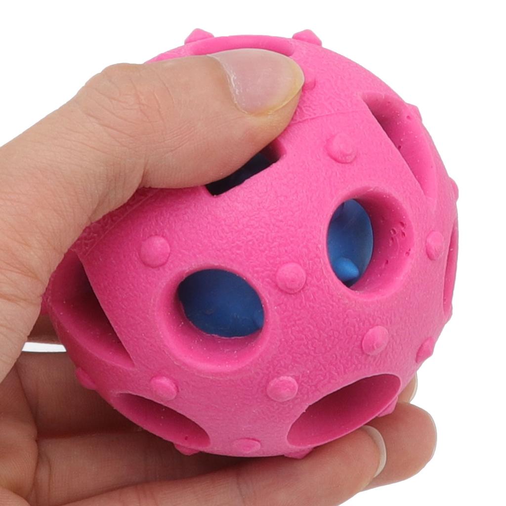Dog Puzzle Chewing Ball Bite Resistant Interactive Slow Feeder Puppy Treat Dispensing Toy for
