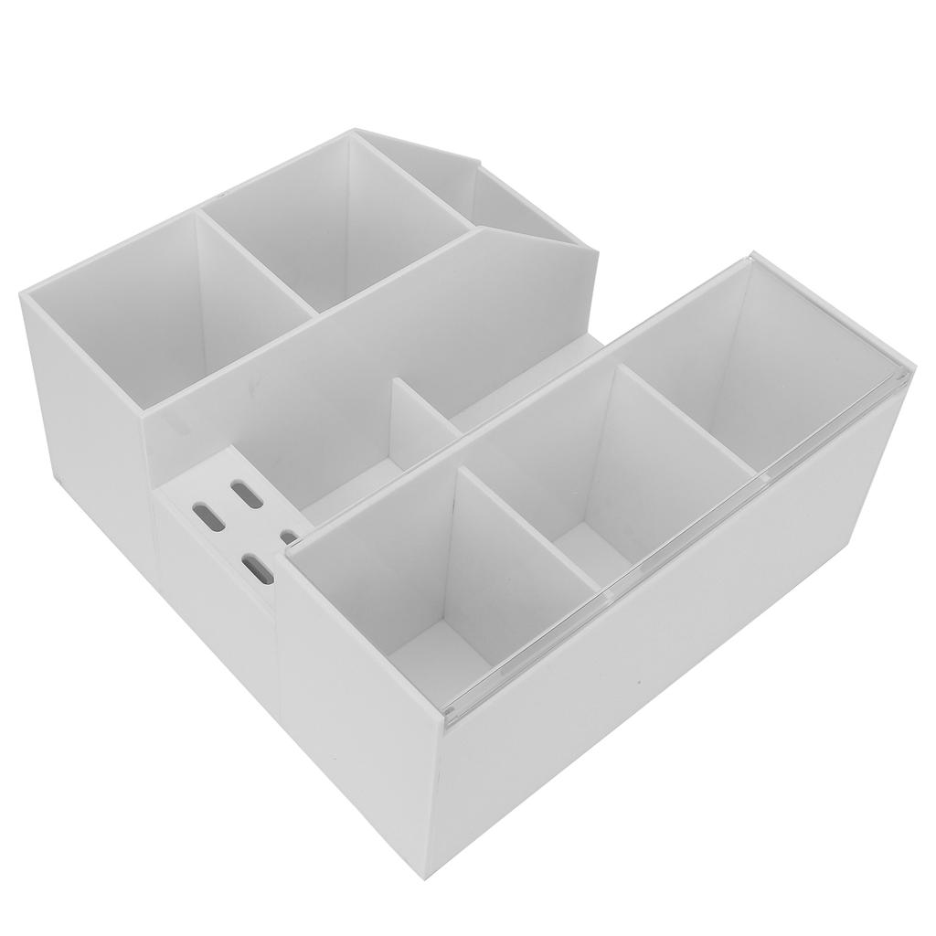 Eyelashes Extension Tool Storage Box Makeup Beauty Nail Art Tool Case Organizer (White)