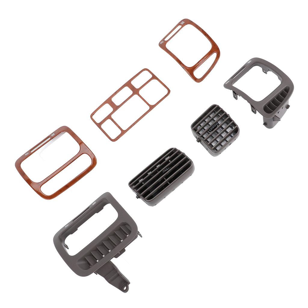 Front Side AC Air Vent Outlet Grille with Cover Trim Set Enhanced Ventilation for LC100 1998 2007 Left Hand Drive