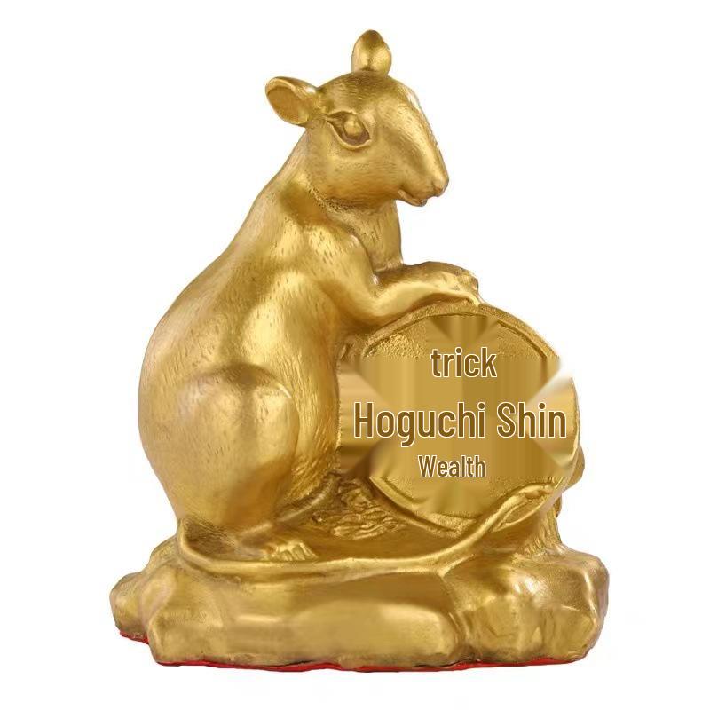 Chinese Zodiac Bronze Brass Ornaments: Rat, Ox, Tiger, Rabbit, Dragon, Snake, Horse, Sheep, Monkey, Rooster, Dog, Pig Crafts