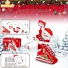 Kids Christma Toy Stair Climbing Track Car Santa Claus Toy Set Slide Track with Music Light Party Favors New Year Gifts