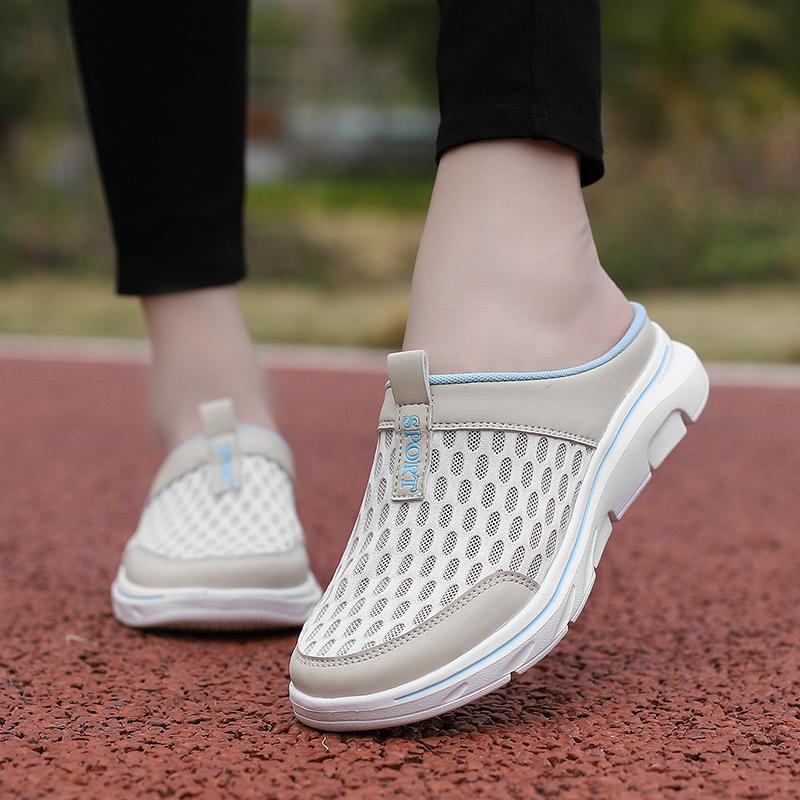 Summer Women's Large Size Half Slippers Ultra-light Indoor and Outdoor EVA Slippers Home Men's Slippers