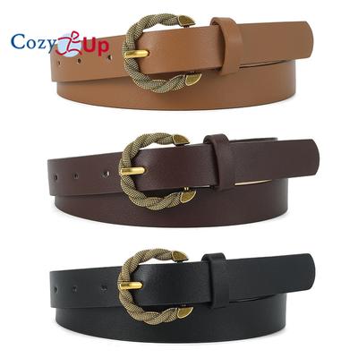 Snake Pattern Pin Buckle PU Leather Ladies Belt Long Shirt Jeans Outer Waist Belt