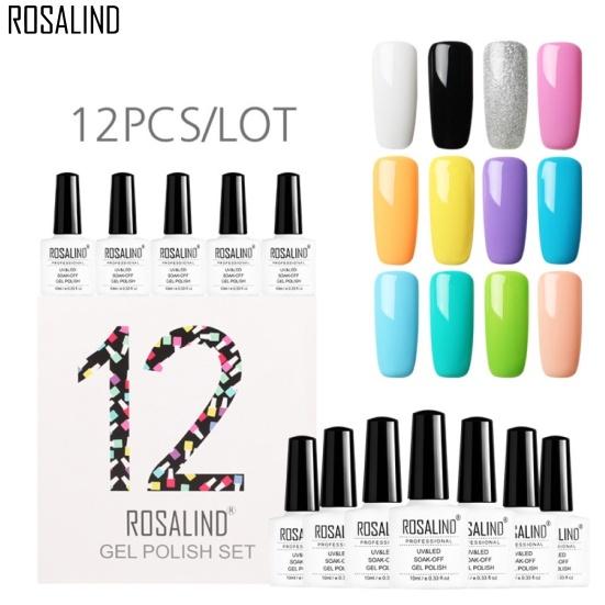 

12шт 10 мл сплошной цвет долговечный впитывающий УФ-гель лак для ногтей