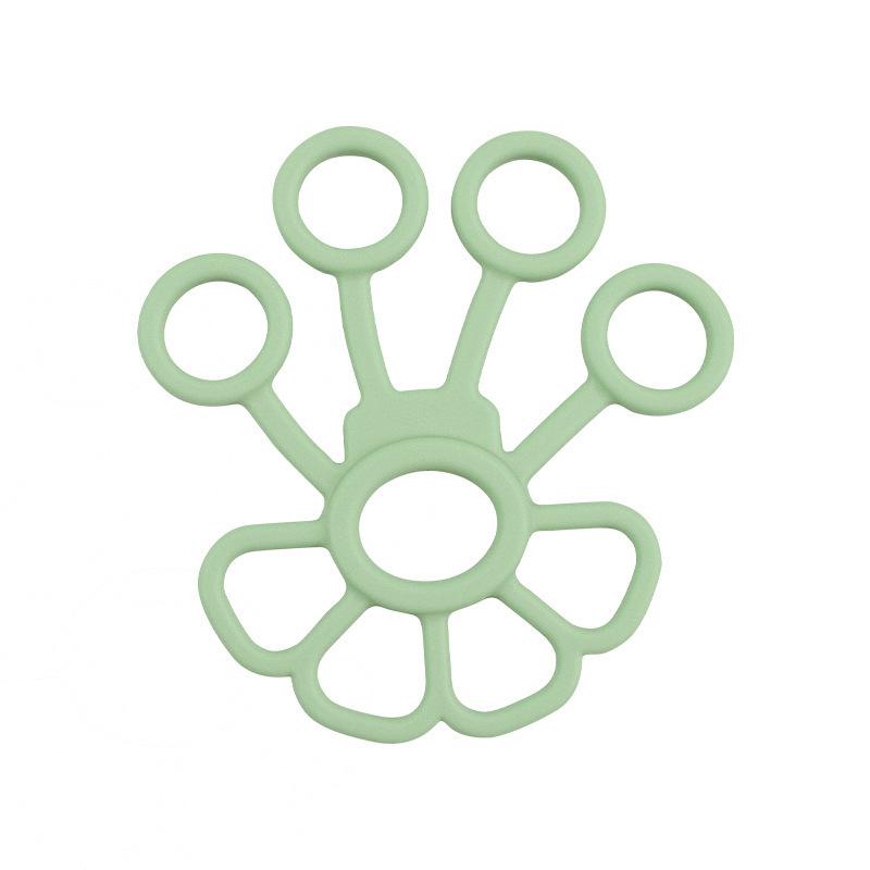 Silicone Five-Finger Grip Strengthener & Wrist Strap Finger Stretcher