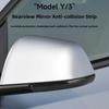 2PCS for Tesla Model Y Juniper 2025 Model 3 Highland Rearview Mirror Protector Edge Protection Buffer Trim Strip Anti-collision