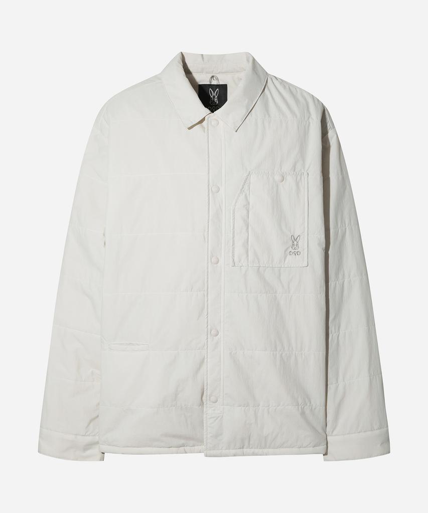 DOD Fleece-Lined Quilted Shacket (White)