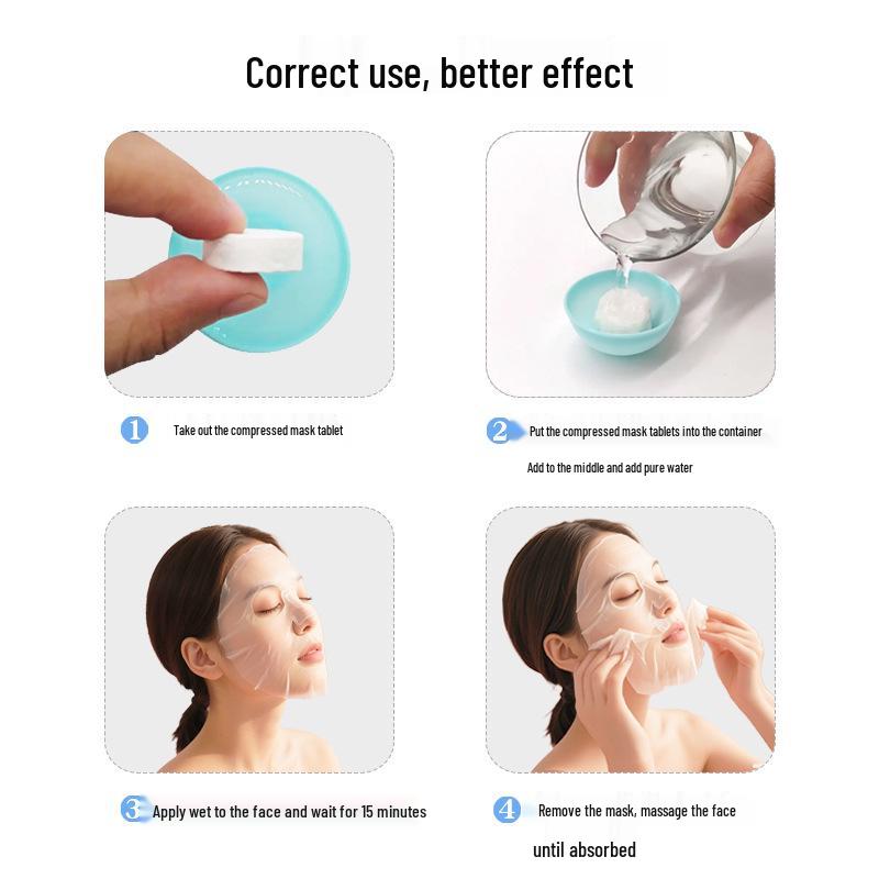 Ultracienkie Nawilżające Jedwabne Tencelowe Płatki Maski - Jednorazowe i Niewidoczne