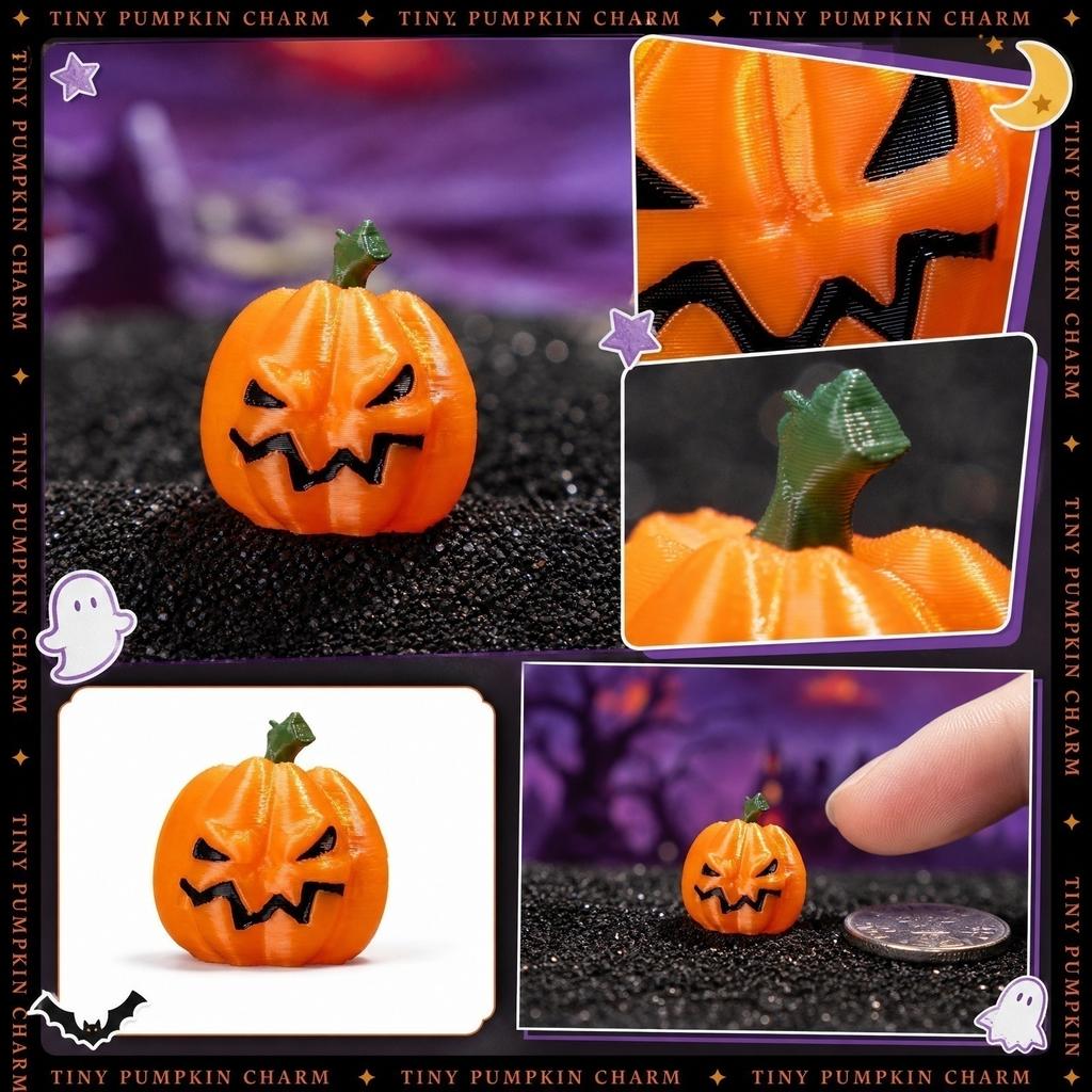 Halloween Pumpkin Statue Decoration - Fall Home Decor for Indoor Outdoor Table Centerpiece