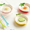 Piatto Grattugia Ceramico Retro Europeo per Aglio e Zenzero per Cibo per Bambini e Puree