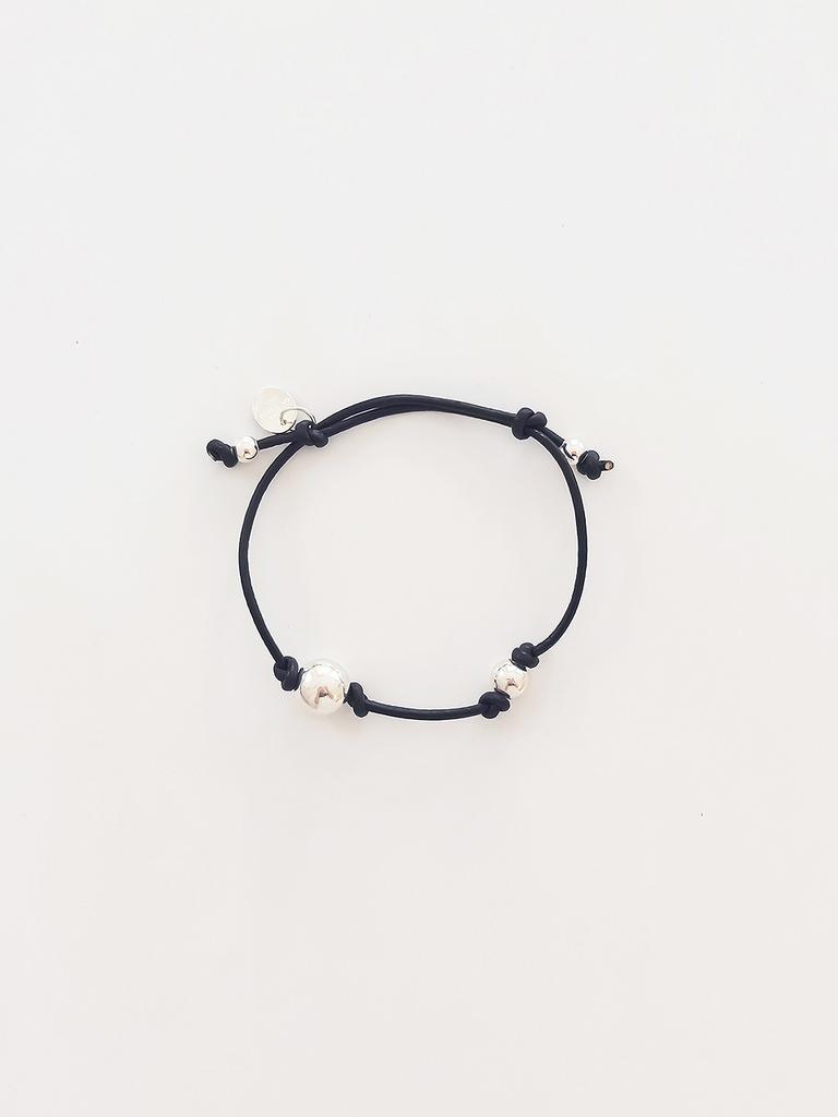 Still Instant Bubble Flow Leather Bracelet