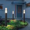27/40cm 7W Square Aluminum Pillar Path Aisle Waterproof Lawn Lamps Garden Street Patio Ground Landscape LED Lighting Home Decor