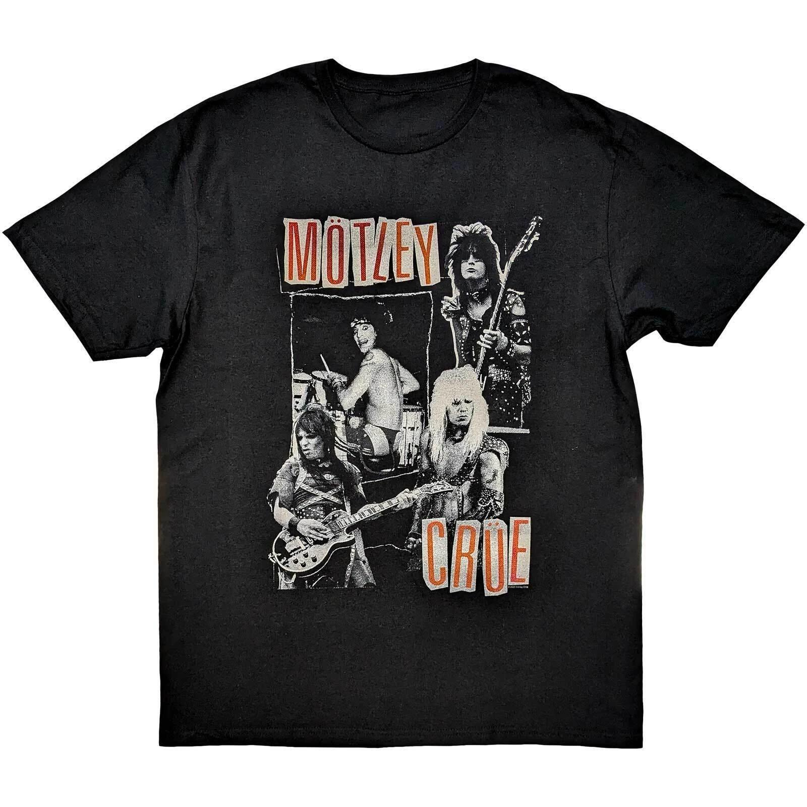 Motley Crue Vintage Punk Collage Shirt S-XXL Official Band T-shirt M