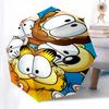1pc Garfield & Friends Auto Open Umbrella, Portable 3-Fold Design with 8-Bone Iron Frame, Outdoor, Perfect Gift for Fans, Travelers, Everyday Use, Sui