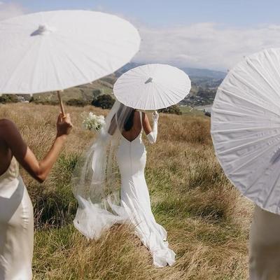 Dziecięcy DIY Malowany Wzór Parasol z Papieru Olejnego – Mały Ręcznie Robiony Parasol Zabawka